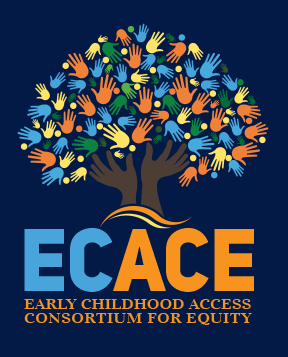 ECACE Logo on blue